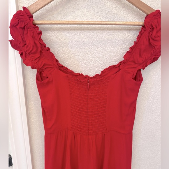 Reformation Pacey Dress in Red; size 4 (worn twice) - Picture 5 of 9